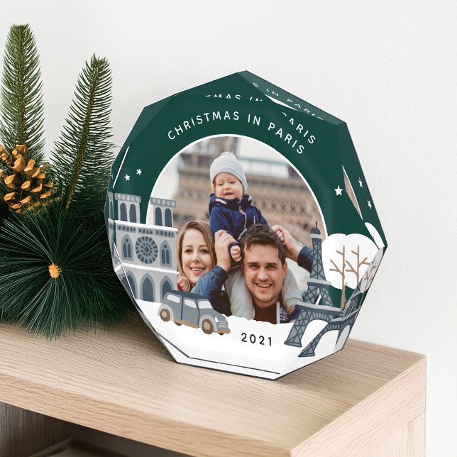 Christmas in Paris Keepsake Photo Block (Creator Uploaded)