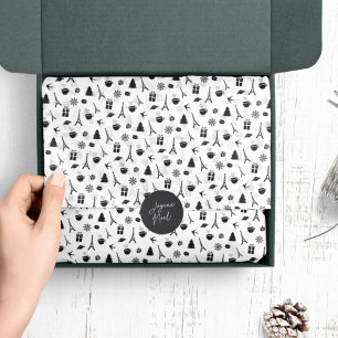 Christmas in Paris Patterned Tissue Paper