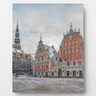 Christmas in Riga Latvia Plaque