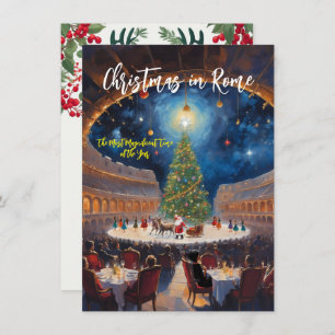 "Christmas In Rome" Greeting Card