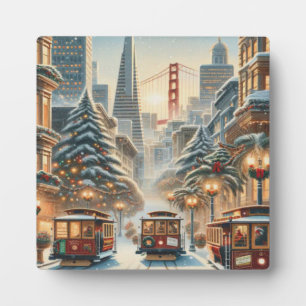 Christmas in San Francisco – Bay Skyline Plaque