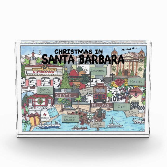 Christmas in Santa Barbara Photo Block (Front)