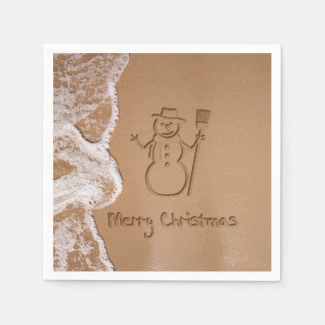 Christmas in Summer Napkin (Front)