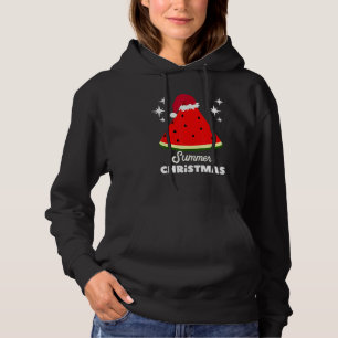 Christmas In Summer   Summer Vacation Watermelon Hoodie