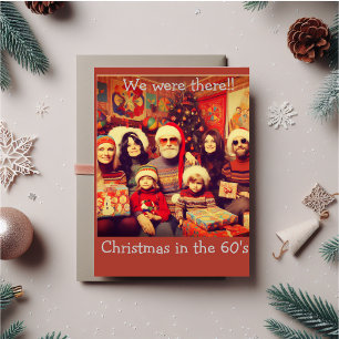Christmas in the 60's, blast from the past card