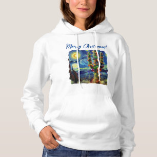 Christmas in the Desert Southwest Saguaro Cactus Hoodie