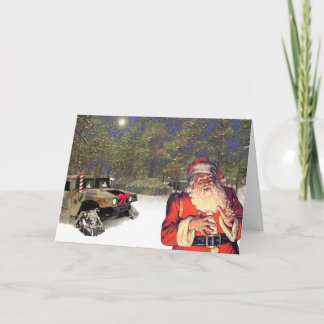 Christmas in the field. holiday card