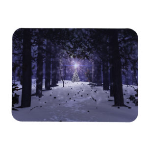 Christmas in the Pines Flexible Magnet