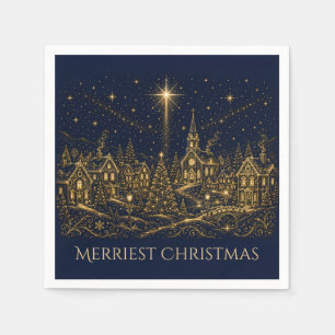 Christmas in the Stars Christmas Village Napkin