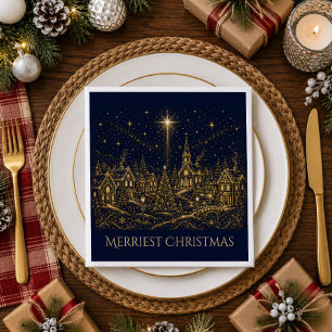 Christmas in the Stars Christmas Village Napkin