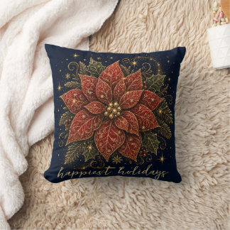 Christmas in the Stars | Poinsettia Cushion