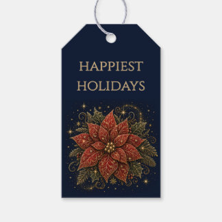 Christmas in the Stars | Poinsettia Gift Tags