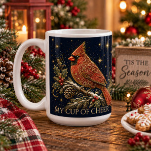 Christmas in the Stars Red Cardinal Coffee Mug