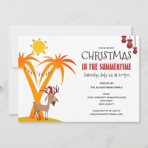 Christmas in the Summertime Party Invitation