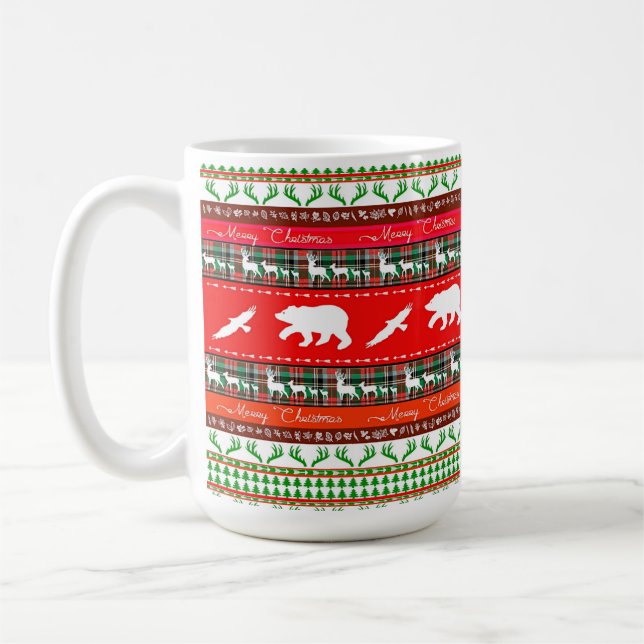 Christmas in the woods coffee mug (Left)