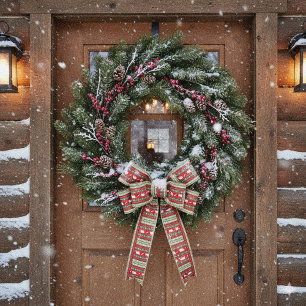 Christmas in the woods satin ribbon