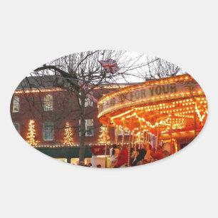 Christmas in York Oval Sticker