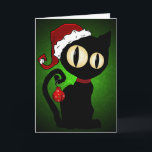 'Christmas Inkblot' Card<br><div class="desc">This is Inkblot- dressed for Christmas. Look into his eyes and feel the love.</div>