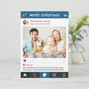 Christmas Instagram Frame Holiday Greetings Photo