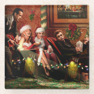 Christmas Interlude Glass Coaster