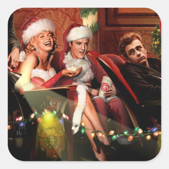 Christmas Interlude Square Sticker (Front)