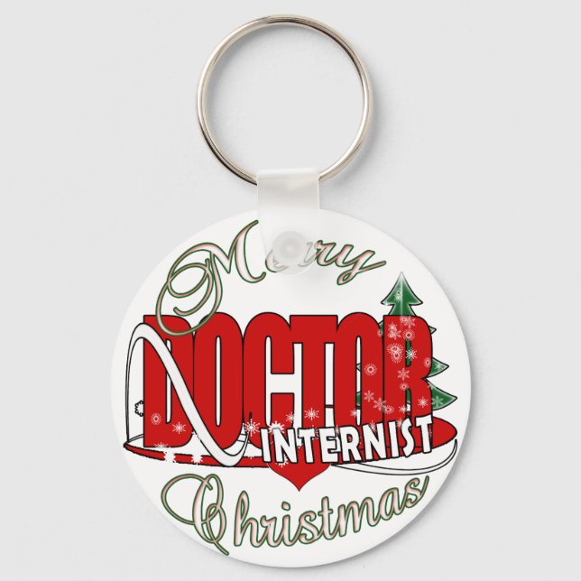 CHRISTMAS INTERNIST KEY RING (Front)