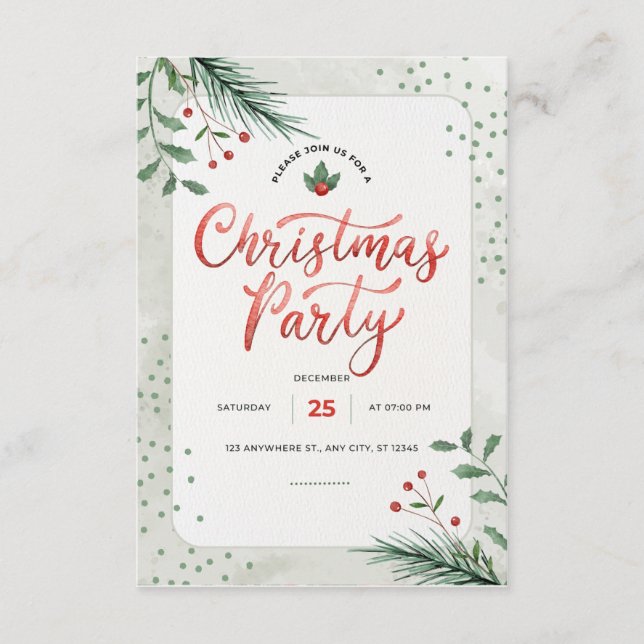 christmas invitation  (Front)
