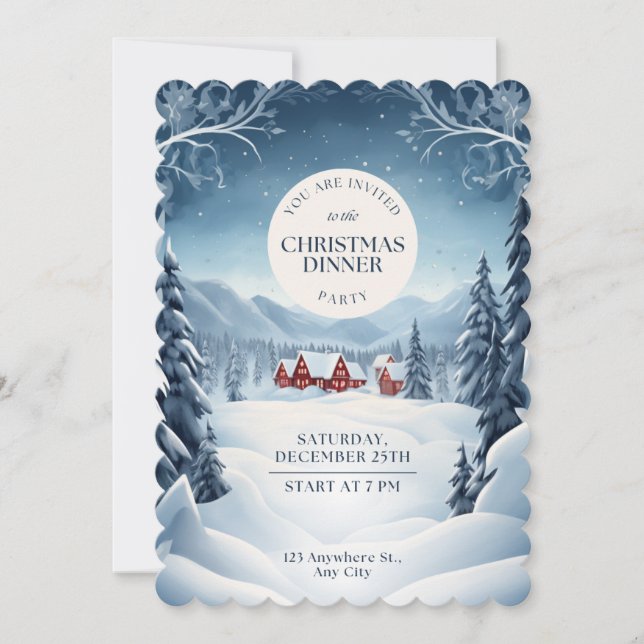 Christmas invitation 2023 décembre 25th, (Front)