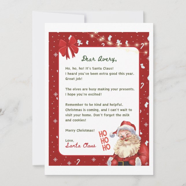 Christmas Invitation card  (Front)