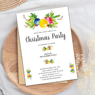 Christmas Invitation, Christmas Party, Holiday Invitation