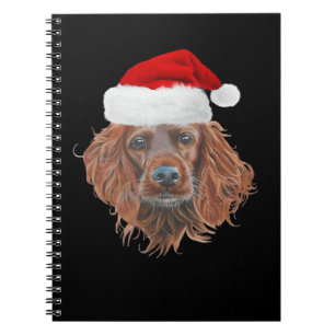 Christmas Irish Setter Classic T-Shirt Notebook