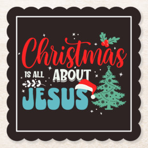 Christmas Is All About Jesus-43687 Paper Coaster