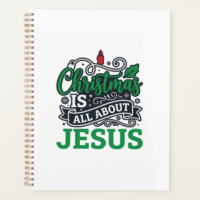 Christmas Is All About Jesus Design Planner (Front)