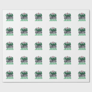 Christmas Is All About Jesus Design Wrapping Paper