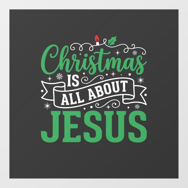 Christmas Is All About Jesus Typography (Sheet)