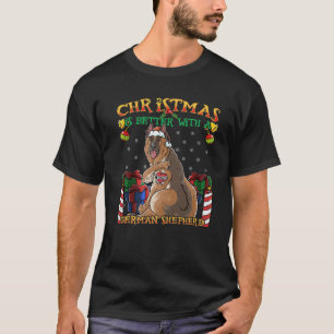 Christmas Is Better With A German Shepherd Santa C T-Shirt
