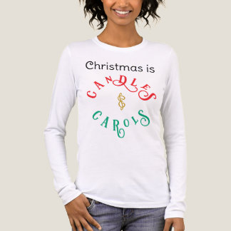 Christmas is Candles and Carols Tri-Blend Shirt