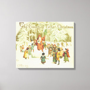 Christmas is coming canvas print