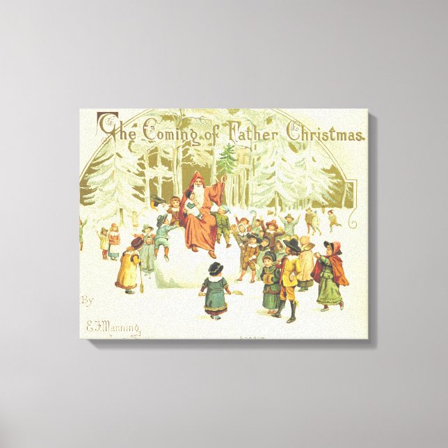 Christmas is coming canvas print (Front)