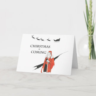 Christmas Is Coming Holiday Card