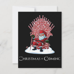 Christmas is coming holiday card