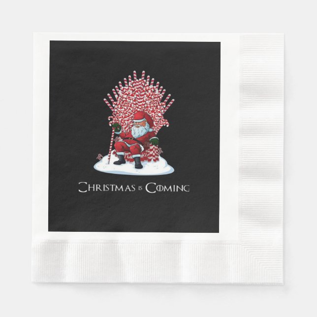Christmas is coming napkin (Front)