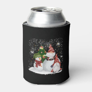 Christmas Is Coming Santa Candy Cane Throne Can Cooler
