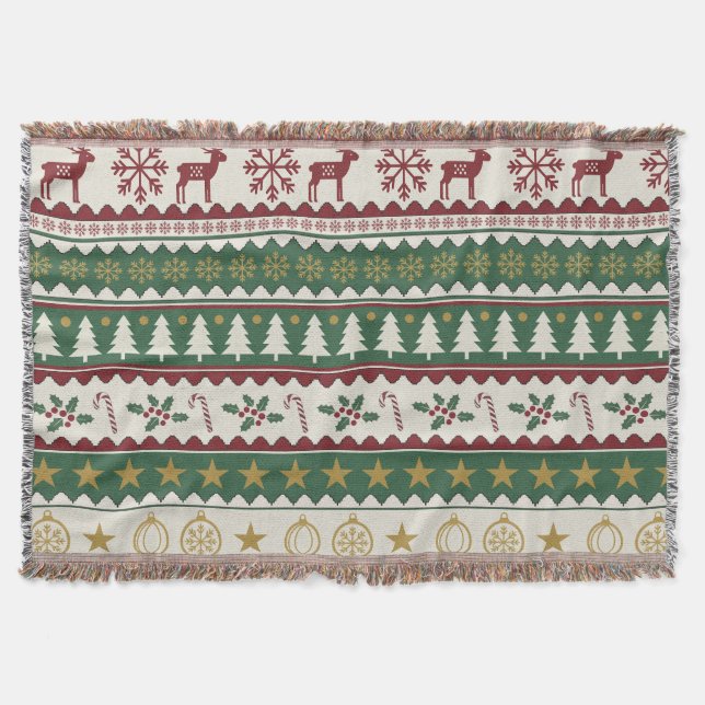 Christmas is cozy and refreshing Throw Blanket (Front)