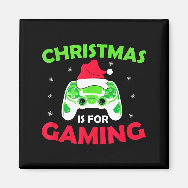 Christmas Is For Gaming Video Games  Magnet (Front)