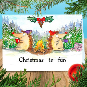 Christmas is fun greeting card