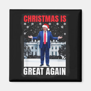 Christmas Is Great Again Funny Donald Trump Christ Magnet
