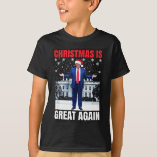Christmas Is Great Again Funny Donald Trump Christ T-Shirt