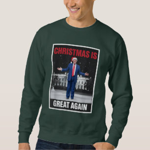 Christmas Is Great Again Xmas Pyjamas Funny Trump  Sweatshirt