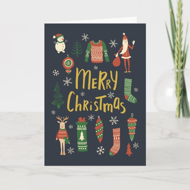 Christmas is here holiday card (Front)